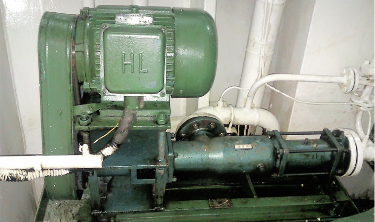 GCN船用單螺桿泵用戶現(xiàn)場(chǎng)展示